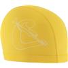 Cressi Senna Swim cap Pu Coated Yellow/White - Cuffia da Nuoto per Adulti Realizzata in Morbido Tessuto con Rivestimento in PU, Giallo/Bianco, Taglia Unica