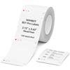 NIIMBOT Etichette per B21 Pro, etichette di stampa rosse e nere, 54 x 67 mm, 120 nastri/rotolo, ideali per negozi, abbigliamento, segnali di avvertimento e etichette con nome, SNS