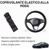 COYUN 1 Pezzo coprivolante per Auto, coprivolante in Pelle Elastica, Volante Antiscivolo per Veicoli, Accessori universali per Volante, Antiscivolo in Pelle PU Traspirante Copristerzo, Linea rossa