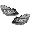 EASYSHOP24H Set Fari Anteriori Clio III 2009-2012 H7/H7 Regolazione Elettrica