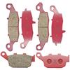 SYUU S SYUU Pastiglie freno in ceramica anteriori posteriori compatibili con Suzuki SFV 650 K9/L0/L1 Gladius 2009 2010 2011 2012 2013 2014 2015 SV 650 2016 2017 per autostrada costiera FA229F FA231F FA496