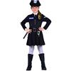 Ciao Poliziotta Costume Bambina (Taglia 10-12 Anni), Nero