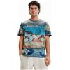 Desigual TS_Adrian 6035 Marron Tierra T-Shirt Uomo