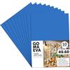 m-office Fogli di Gomma Eva Colorata, Gomma Crepla per Scrapbooking, Scuola, Cartoncini Creativi, Lavoretti, Torte Scenografiche, Scuola o Progetti Artistici 40x60cm (Azzurro chiaro, 10 uds)