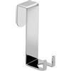 GEDY G-Thor Porta tergivetro, Misure e Peso: 2,1X4,5X7 CM & 0,04 kg, Gancio Muro in Ottone, Finitura cromata, Design R&S Gedy, 2 Anni di Garanzia