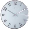 NeXtime Reflect - Orologio da parete in metallo e plastica, Ø 43 cm, colore: Bianco