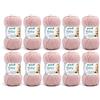 Gründl Lana Baby Uni 10 x 50 g, Rosa Scuro | filato per maglia e uncinetto (70% poliacrilico e 30% poliammide, 50 g / 150 m, spessore del ferro/dell'ago: 3,5 - 4,5, 50 g