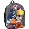 Vadobag Zaino 3D NARUTO SASUKE SAKURA Ninja In Training - Zainetto per bambini | Scuola | Asilo - Multicolore - dimensioni 32x26x11cm