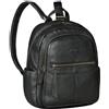 STILORD Lisa Zaino Donna Pelle Dimensione Media Zaino In Pelle Vera Per Donna Borsa Zaino Antifurto Daypack Città Con Scomparto Imbottito Per Tablet 13 Pollici Colore:nero
