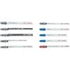 Bosch 10x Set di lame per seghetto alternativo Multi Material, 10 pz. | per Legno tenero, Lamiere di acciaio, 125 x 100 mm,