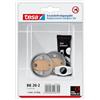 tesa Power.Kit BK20-2 Adattatore, kit di ricambio autoadesivo, anello in zama, diametro 41mm, altezza 8mm