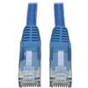 TRIPP LITE Eaton Cat6 Gigabit Snagless Molded UTP Patch Ethernet, cavo RJ45 maschio-maschio, blu, 5 piedi / 1,5 metri (N201-005-BL)