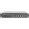DIGITUS Switch di rete Gigabit Ethernet, 10 pollici, 8 porte, non gestito, backplane 16 Gbps, Auto MDI/MDI-X, nero