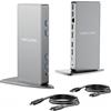 WAVLINK Docking station universale USB-C con 2 HDMI e DP, Gigabit Ethernet, 6 USB 3.0, audio, microfono, compatibile con Mac OS e Windows