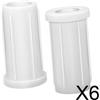 Confezione Da 2-6 Pezzi 2x Boccola Di Base In Nylon Bianco Per Piedistallo Di
