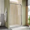 DEGHI Box doccia nicchia 125 cm scorrevole con vetro trasparente e profilo cromo 190h - Mirea