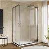 DEGHI Box doccia 80x120 cm doppio scorrevole con vetro stampato e profilo cromo 190h - Mirea