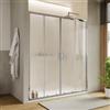 DEGHI Box doccia nicchia 180 cm doppio scorrevole con vetro stampato e profilo cromo 190h - Mirea