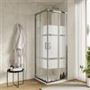DEGHI Box doccia 75x75 cmdoppio scorrevole con vetro serigrafato e profilo cromo 190h - Mirea