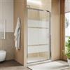 DEGHI Box doccia nicchia 105 cm scorrevole con vetro serigrafato e profilo cromo 190h - Mirea