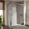 DEGHI Box doccia 75x150 cm scorrevole con vetro trasparente e profilo cromo 190h - Mirea
