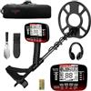 DR.ÖTEK Metal Detector Professionali per Adulti e Bambini, Impermeabile per Oro con Pinpoint e Terreno, Abbinamento Rapido, 6 Modalità, Alta Precisione, Leggero e Facile da Usare,Rosso
