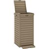 vidaXL Cestino per Rifiuti da Esterno Marrone 41x41x86cm Polipropilene