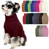 IECOii Maglione per cani, maglione per cani giovani di taglia media, maglione natalizio per animali domestici, maglione lavorato a maglia per le feste, capi caldi a collo alto per bulldog