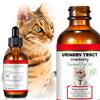 Auoiuoy Gocce Di Trattamento Dell'Infezione Urinaria Del Gatto,2 Fl Oz Gocce Di Riparazione Dell'Uti Del Gatto Sostiene La Vescica,Pietra Renale, Salute Per La Cura Delle Urine Per I Gatti (1 Bottiglia)