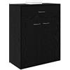 vidaXL Credenza Rovere Nero 60 x 30 x 75 cm Legno ingegnerizzato