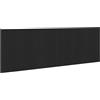 vidaXL Testiera del letto Rovere Nero Legno ingegnerizzato | Testiera a muro resistente e alla moda, Ideale per tenere in ordine la tua camera,