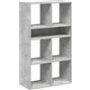 vidaXL Libreria Grigio Cemento 66x31x112 cm in Legno Multistrato