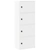 vidaXL Libreria Bianca 40x24x102 cm in Legno Multistrato