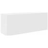 vidaXL Mobile da Bagno a Parete Bianco 80x25x30cm in Legno Multistrato