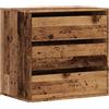 vidaXL Cassettiera Angolare Legno Antico 60x41x58 cm Legno Multistrato