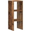 vidaXL Libreria Impilabili Legno Antico 30x30x80 cm Legno Multistrato