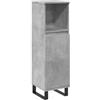 vidaXL Armadietto da Bagno Grigio Cemento 30x30x100 cm in Truciolato