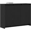 vidaXL Credenza Nero 102 x 29.5 x 75 cm Legno ingegnerizzato | Tanta roba con ripiani larghi per mettere tutto, Fatto per durare con legno ingegnerizzato resistente,