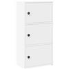 vidaXL Libreria Bianca 40x24x77 cm in Legno Multistrato