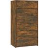 vidaXL Credenza 6 Cassetti Rovere Fumo 50x34x96cm in Legno Multistrato