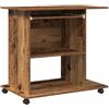 vidaXL Scrivania da Computer Legno Antico 80x50x75cm Legno Multistrato