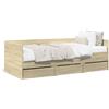 vidaXL Divano Letto con Cassetti senza Materasso 100x200 cm