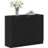 vidaXL Credenza Rovere Nero 90,5 x 30 x 70 cm Legno ingegnerizzato
