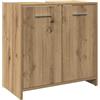 vidaXL Mobile Lavabo Bagno Rovere Artigianale Legno Multistrato