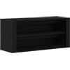vidaXL Panca Scarpiera Rovere Nero 100x35x45 cm in Legno di Argilla