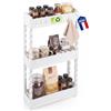 Iris Ohyama, Carrello Portaoggetti Cucina Salvaspazio 3 Piani Bianco, SRC-3