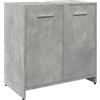 vidaXL Mobile Lavabo Bagno Grigio Cemento 60x33x60cm Legno Multistrato