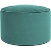 icon Milano Pouf Poggiapiedi, Pouf Velluto Sgabello e Riempimento, Ottanio