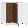 vidaXL Base ad Angolo Cucina Porto Rovere Marrone in Legno Multistrato