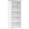 vidaXL Libreria BODO 5 Ripiani 82x40x173 cm Legno Massello Pino Bianco
